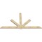 Ekena Millwork Kennewick Rough Sawn Timber Gable Bracket, Douglas Fir, 108"W x 58"H x 2"D x 6"F, 13/12 Pitch GBW108X58X0206KEN00RDF - alternate 4